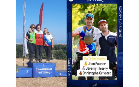 De belles médailles aux championnats de France